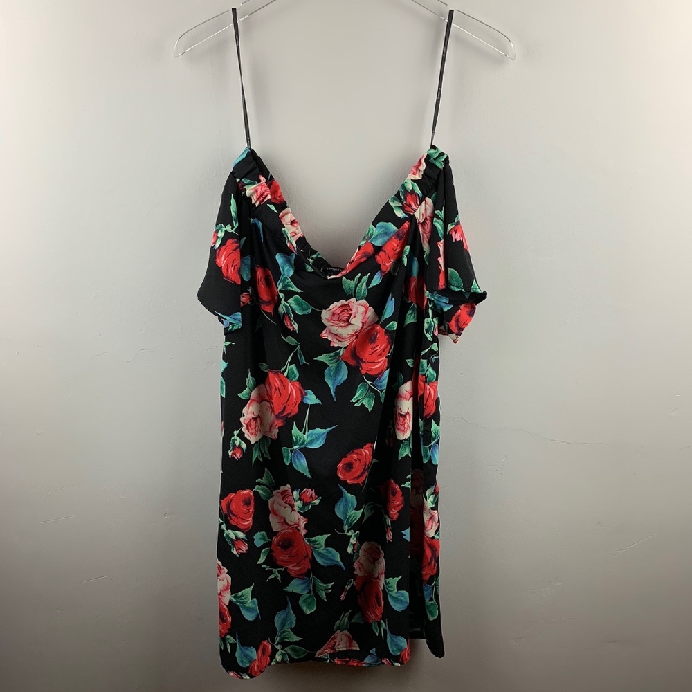 Forever 21 | Black Floral Print Dress